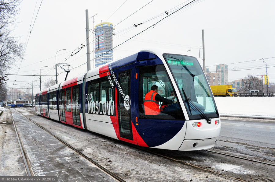 Новый скоростной трамвай в Москве