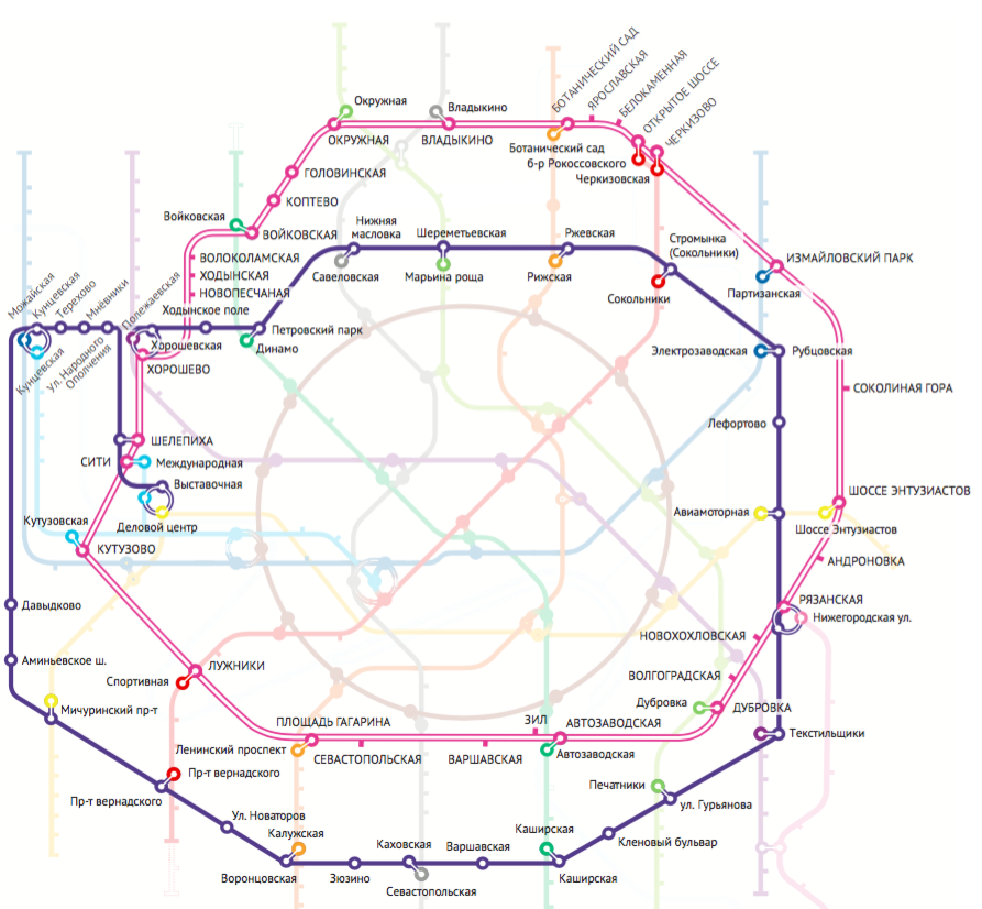 Метро андроновка на схеме