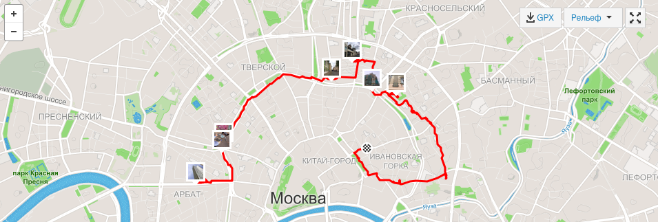 Ивановская горка карта москва